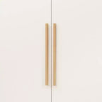 Armadio Minimalista Bianco 3 Ante da 178 cm con Asta Appendini, Ripiani Multi-Strato e Ante con Chiusura Ammortizzata