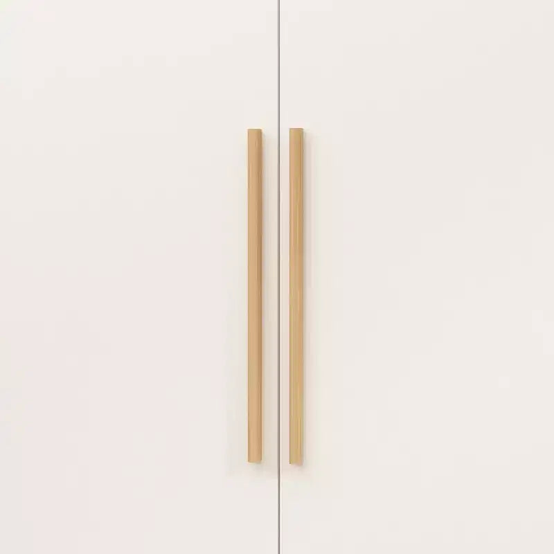 Armadio Minimalista Bianco 3 Ante da 178 cm con Asta Appendini, Ripiani Multi-Strato e Ante con Chiusura Ammortizzata