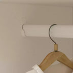 Armadio Minimalista Bianco 3 Ante da 178 cm con Asta Appendini, Ripiani Multi-Strato e Ante con Chiusura Ammortizzata