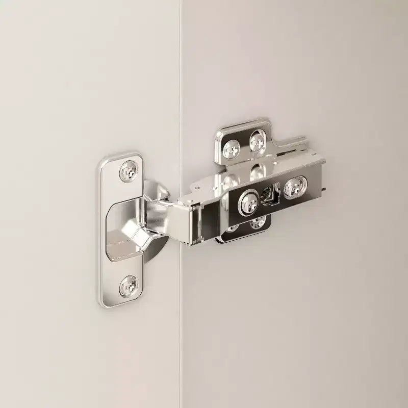 Armadio Minimalista Bianco 3 Ante da 178 cm con Asta Appendini, Ripiani Multi-Strato e Ante con Chiusura Ammortizzata