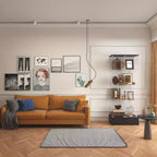 Vetrina espositiva/Libreria/Curio moderna 1 cassetto 2 ante in vetro nero, 4 ripiani, 180 cm