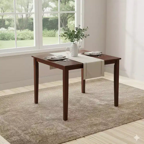 Kings Brand Furniture - Kurmer Square Solid Wood Dining Room Kitchen Table, Cappuccino
