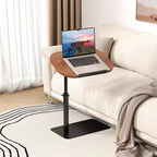 Tavolino da Divano Minimalista, Vassoio, Girevole a 360° e Regolabile in Altezza, Adatto per Piccoli Spazi, Tavolino da Comodino, Tavolino da Sedia