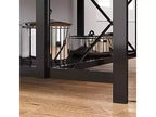 Credenza da Forno Baker da 47 pollici con Presa Elettrica, Isola da Cucina con Finitura in Legno e Ripiani, Porta Microonde per Cucina, Sala da Pranzo e Soggiorno
