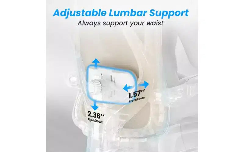 Sedia da ufficio ergonomica con schienale alto in mesh con poggiapiedi, poggiatesta e supporto lombare regolabile, 158 kg