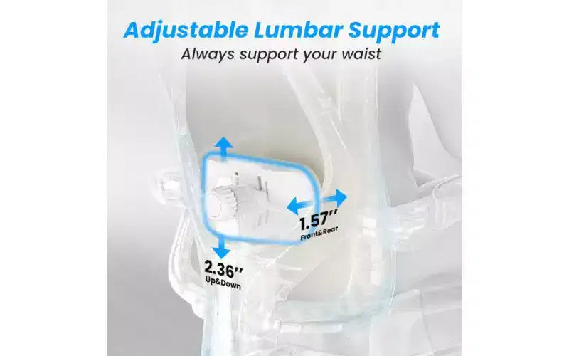 Ergonomic High-Back Mesh Office Chair with Footrest, Headrest & Adjustable Lumbar Support, 350 LBS