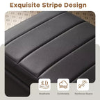 Panca Pouf Contenitore in Moderna Pelle PU 44", Spazio Nascosto Profondo 6,1", Facile da Pulire, Nero