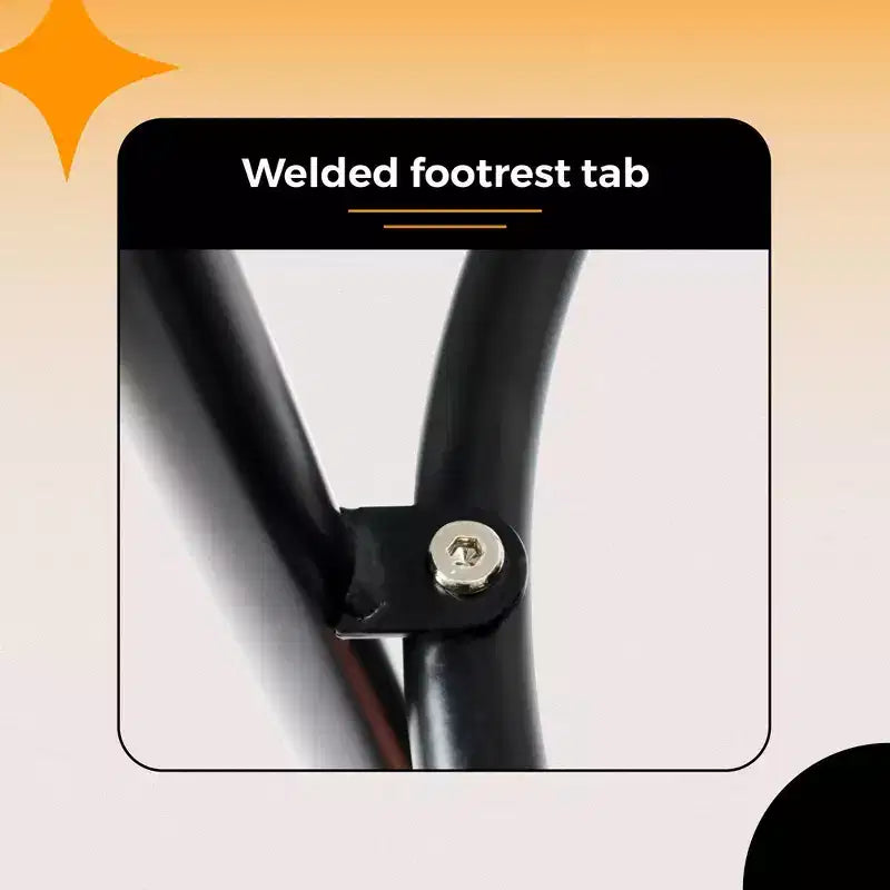 30" Steel Bar Stool with Low Backrest & Welded Footrest, Round Masonite Seat, Black