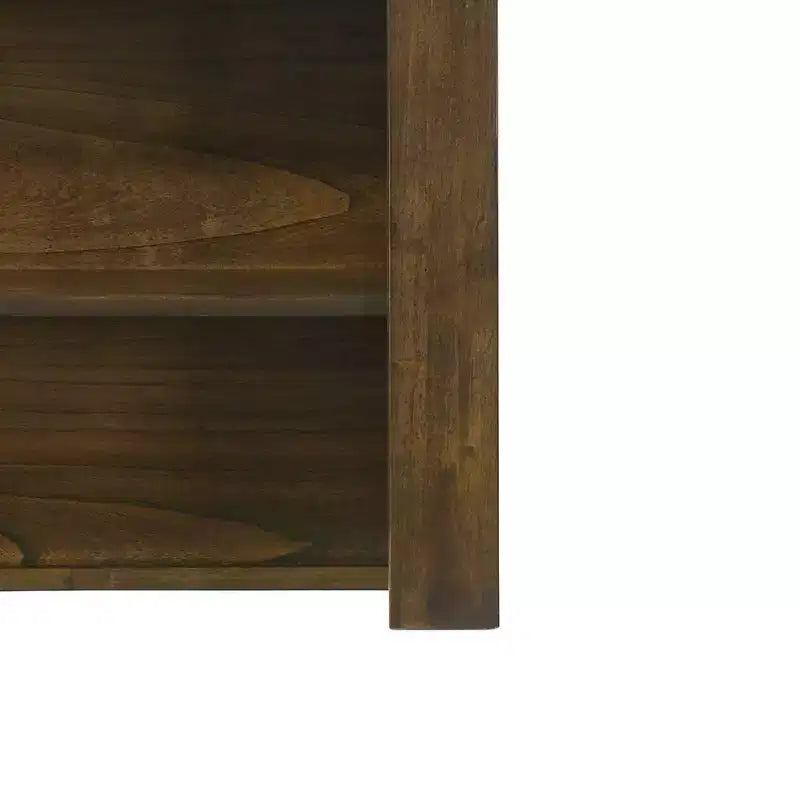 Cassettiera/Mobiletto Laterale Decorativo, Finitura Rovere, Legno e MDF, Nessun Montaggio Richiesto