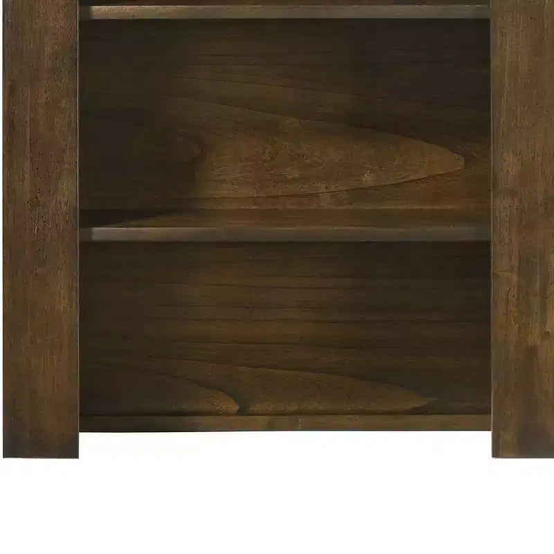 Cassettiera/Mobiletto Laterale Decorativo, Finitura Rovere, Legno e MDF, Nessun Montaggio Richiesto