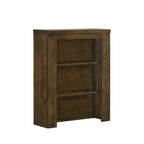 Cassettiera/Mobiletto Laterale Decorativo, Finitura Rovere, Legno e MDF, Nessun Montaggio Richiesto