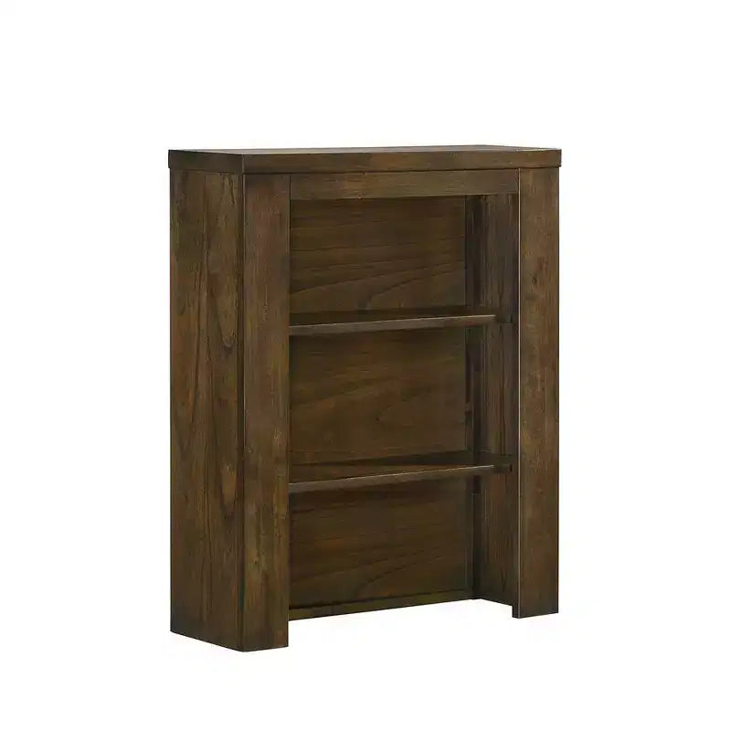 Cassettiera/Mobiletto Laterale Decorativo, Finitura Rovere, Legno e MDF, Nessun Montaggio Richiesto