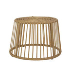 Tavolino da esterno per patio, tavolino rotondo in rattan, tavolino in stile bohémien, tavolino da esterno e da interno per soggiorno, giardino, balcone, cortile