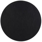 Tavolino rotondo in alluminio stile marocchino, texture organica, finitura nera, nessun montaggio