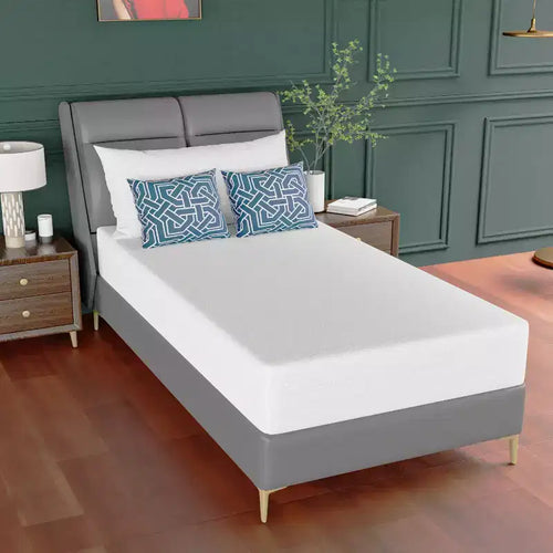 FDW 10 Inch Green Tea Memory Foam Mattress Cooling Gel Infused Mattress,Fiberglass Free/CertiPUR-US Certified/Bed-in-a-Box,White