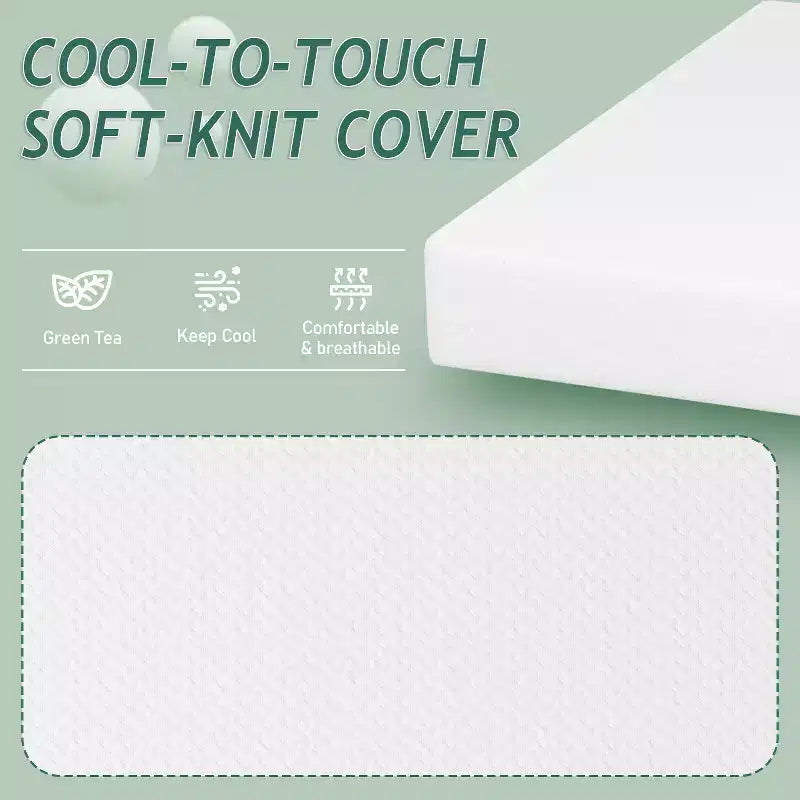 10 Inch Green Tea Cooling Gel Memory Foam Mattress, Fiberglass Free, CertiPUR-US Certified, Bed-in-a-Box