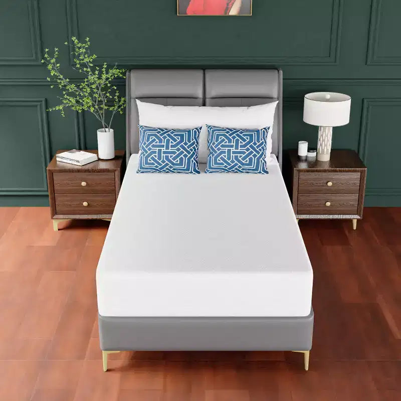 10 Inch Green Tea Cooling Gel Memory Foam Mattress, Fiberglass Free, CertiPUR-US Certified, Bed-in-a-Box