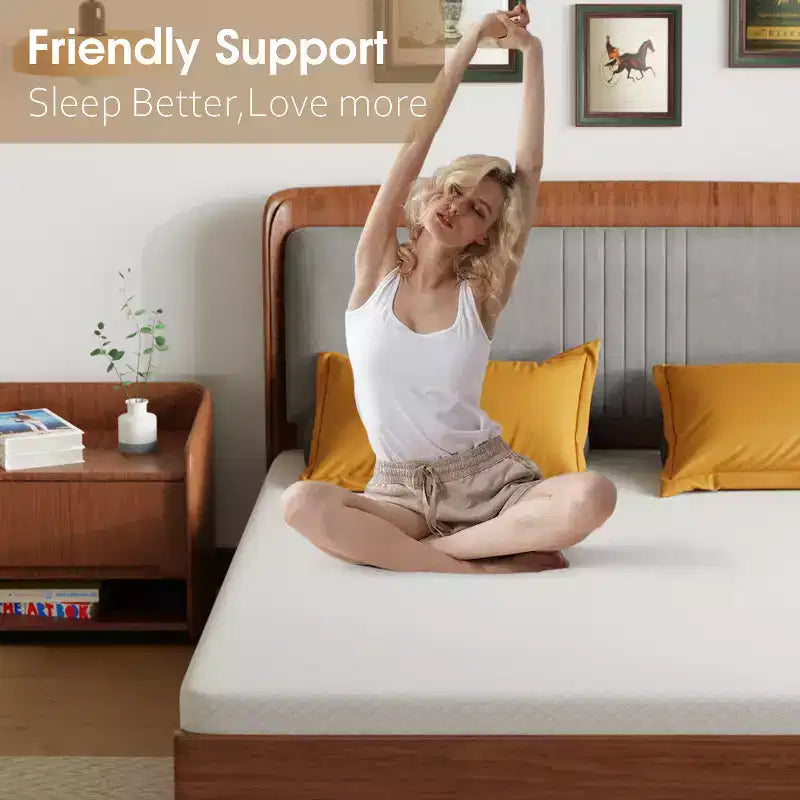 5 Inch Gel Memory Foam Mattress, CertiPUR-US Certified, Fiberglass Free, Non-Slip Bottom, Bed-in-a-Box